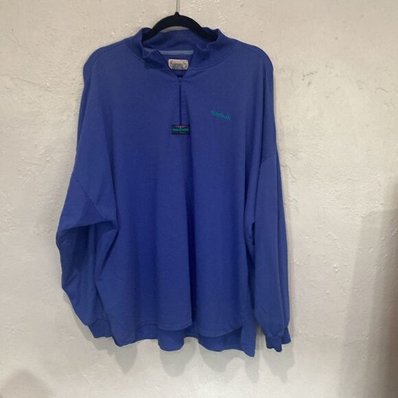 Vintage Reebok Sport Blue Pullover sweatshirt XL 90’s style oversized Pit 27”